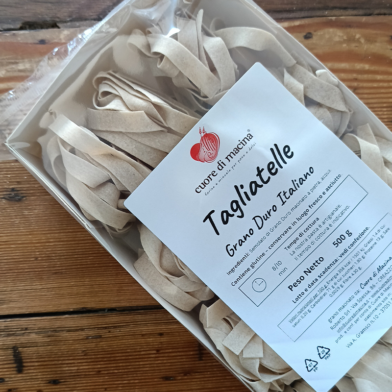 Cuore di Macina - Tagliatelle artigianali di grano duro italiano